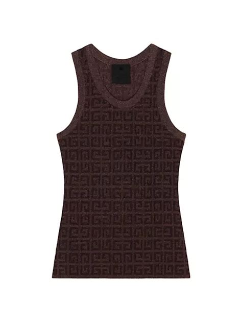 Shop Givenchy Tank Top In 4G Jacquard 